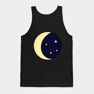 Moon & Stars sticker Tank Top